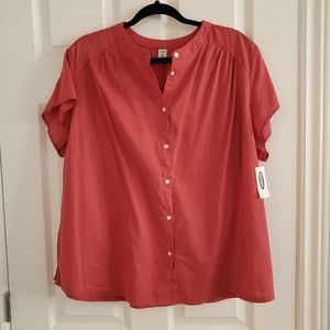 Old navy burnt orange blouse